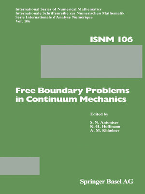 cover image of Free Boundary Problems in Continuum Mechanics